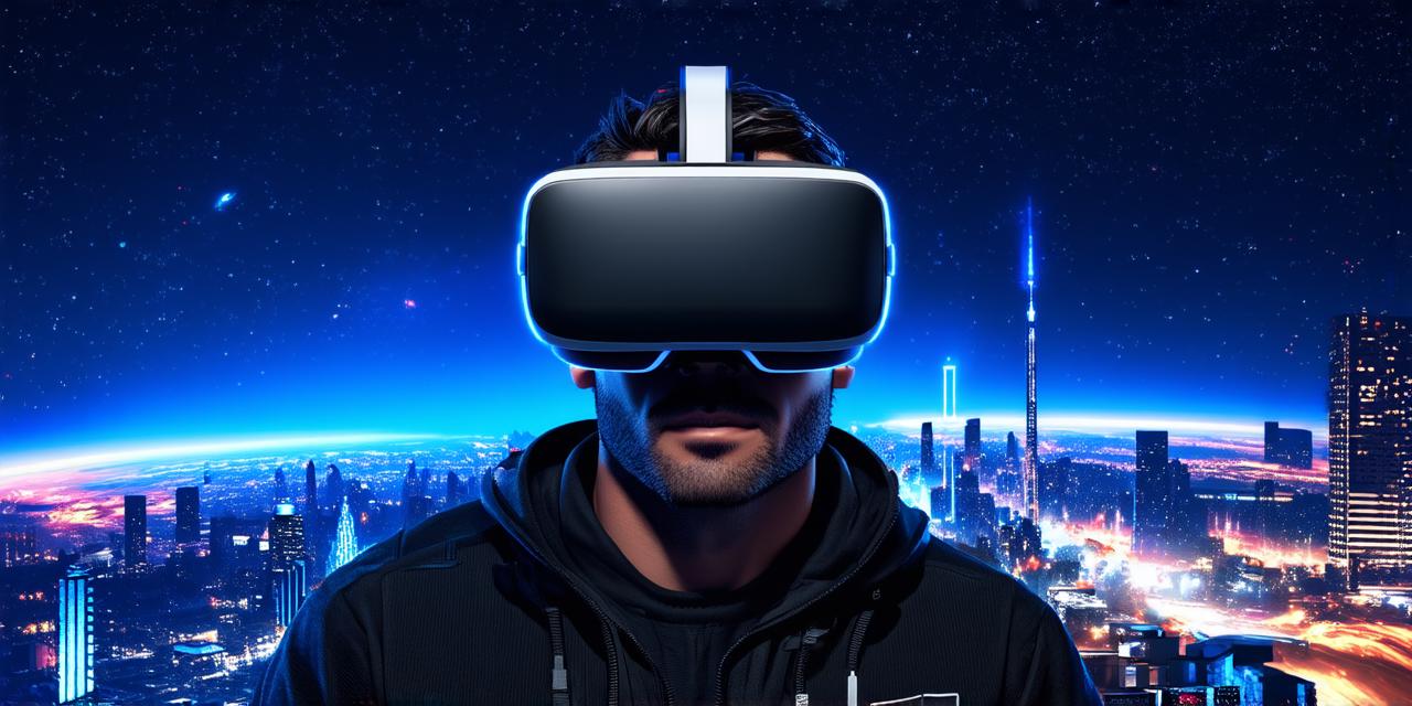 What is the purpose of the pass-through feature on a virtual reality headset?