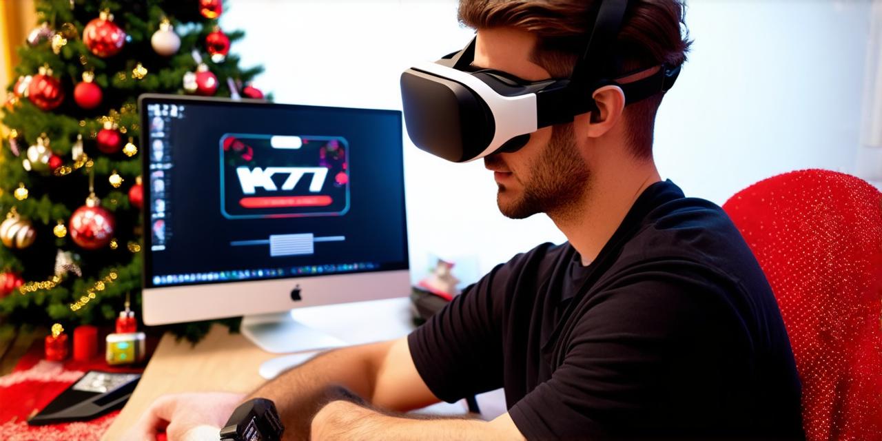 Which virtual reality headset has the largest game library and is a popular Christmas gift?