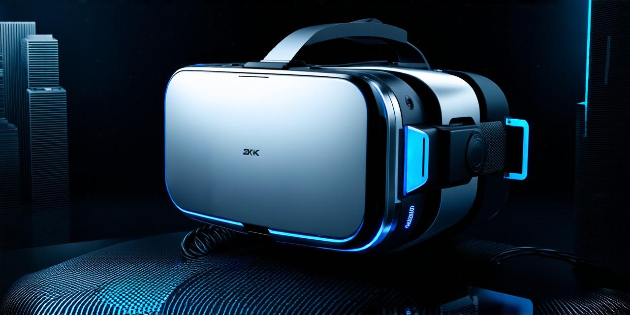 What allows a virtual reality headset to generate a three-dimensional view for the user?