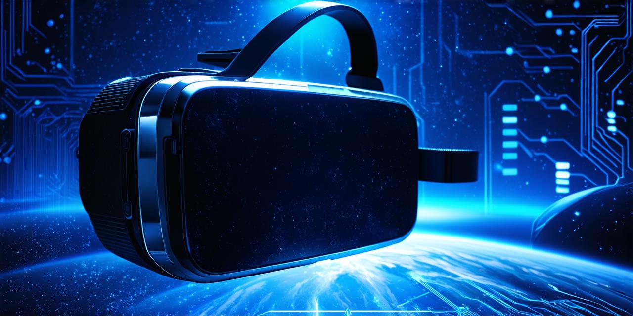 What allows a virtual reality headset to generate a three-dimensional view for the user?