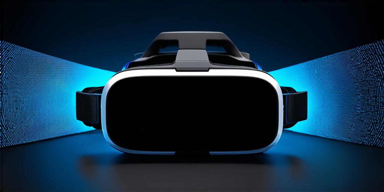 What allows a virtual reality headset to generate a three-dimensional view for the user?