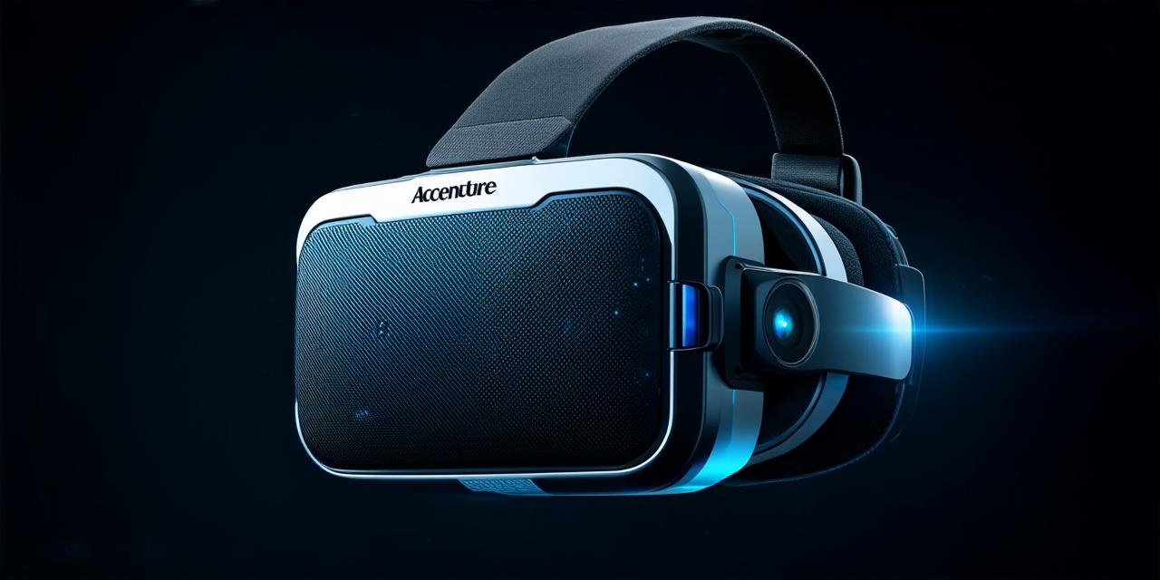 Why does virtual reality use slightly varied visuals for each eye, according to Accenture?