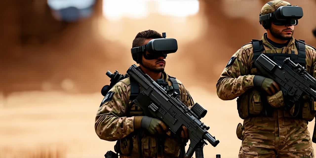 How is virtual reality utilized in the military?